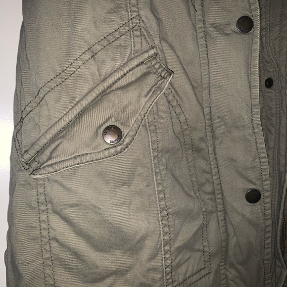 Women's | Hollister | size medium | full length | olive green | coat | jacket ๐ - Picture 2 of 9